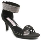 2 Lips Too Too Engaged Women's Ankle Strap High Heels, Size: Medium (7), Black
