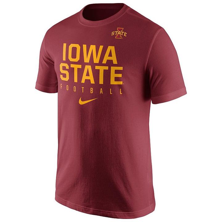 Men's Nike Iowa State Cyclones Practice Tee, Size: Medium, Red Other