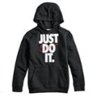 Boys 8-20 Nike Graphic Pull-over Hoodie, Size: Medium, Grey (charcoal)