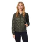 Women's Heat Keep Down Puffer Bomber Jacket, Size: Xl, Green Oth
