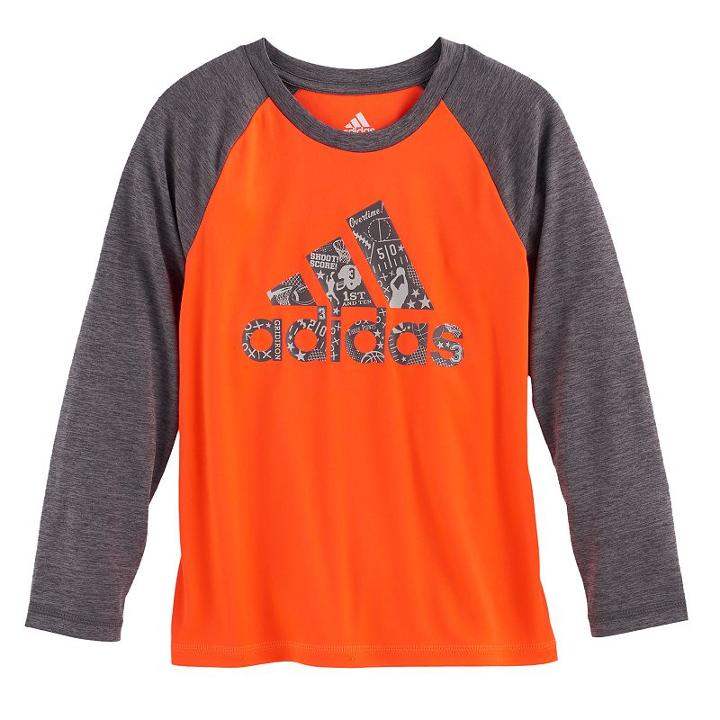Boys 4-7x Adidas Logo Graphic Tee, Size: 6, Brt Red