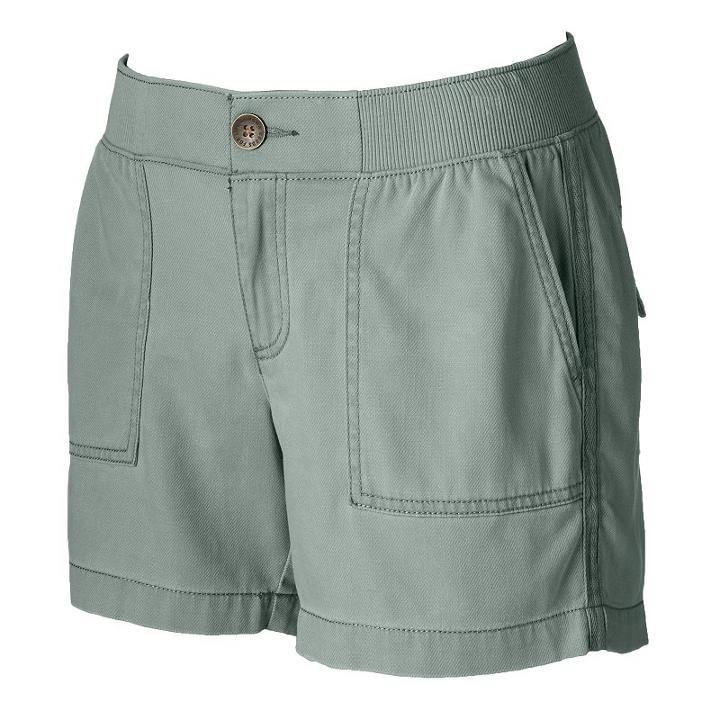 Women's Sonoma Goods For Life&trade; Utility Shorts, Size: 12, Grey
