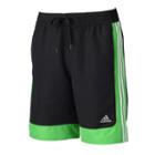 Men's Adidas Colorblock Microfiber Volley Swim Trunks, Size: Xl, Green