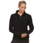 Women's Tek Gear&reg; 1/4 Zip Microstretch Top, Size: Large, Black