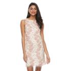 Women's Dr By Donna Ricco Daisy Shift Dress, Size: 10 Avg/reg, Light Pink