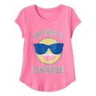 Plus Size Girls 7-16 So&reg; Curved-hem Graphic Tee, Girl's, Size: 16 1/2, Brt Pink