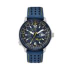 Citizen Eco-drive Men's Blue Angels Promaster Nighthawk Leather Watch - Bj7007-02l, Size: Large