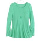 Girls 7-16 & Plus Size Mudd&reg; Ribbed Pocket Jegging Tee With Necklace, Size: 14 1/2, Turquoise/blue (turq/aqua)