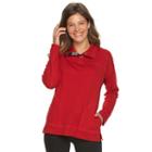 Women's Chaps Solid Pullover, Size: Xs, Red