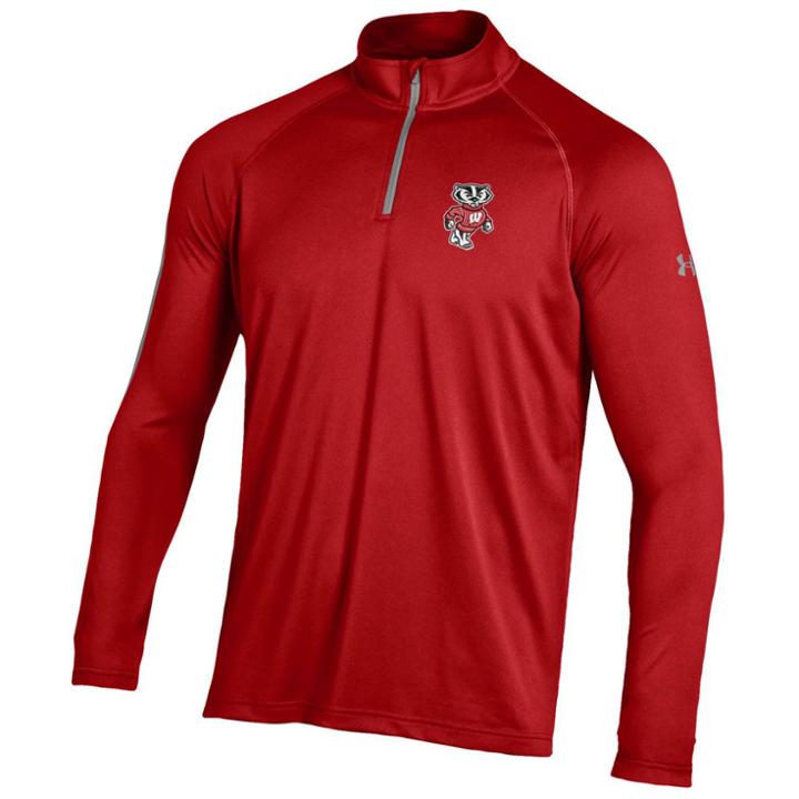 Men's Under Armour Wisconsin Badgers Tech Pullover, Size: Xl, Other Clrs