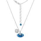 Kentucky Wildcats Sterling Silver Team Logo & Crystal Football Pendant Necklace, Women's, Size: 18, Multicolor