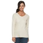 Women's Croft & Barrow&reg; Essential V-neck Top, Size: Xxl, Med Beige