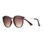 Lc Lauren Conrad 57mm River Round Gradient Sunglasses, Med Brown
