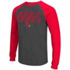 Men's Campus Heritage Louisville Cardinals Olympus Tee, Size: Small, Grey (charcoal)