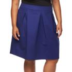 Plus Size Apt. 9&reg; Pleated Skirt, Women's, Size: 20 W, Drk Purple