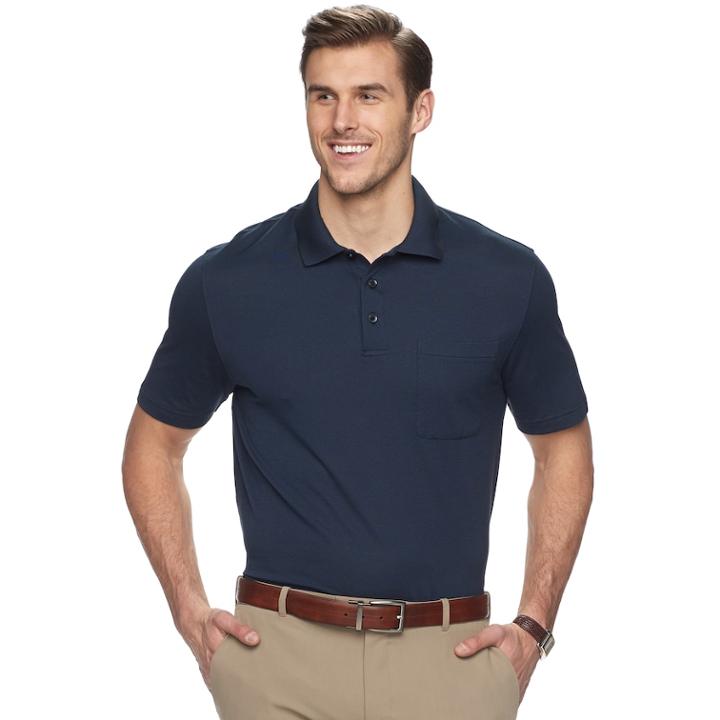Big & Tall Van Heusen Classic-fit Striped Stretch Polo, Men's, Size: Xl Tall, Blue