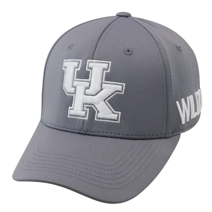 Adult Top Of The World Kentucky Wildcats Bolster One-fit Cap, Men's, Med Grey