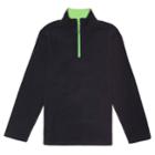 Boys 8-20 French Toast Quarter-zip Fleece Top, Size: Large, Dark Brown