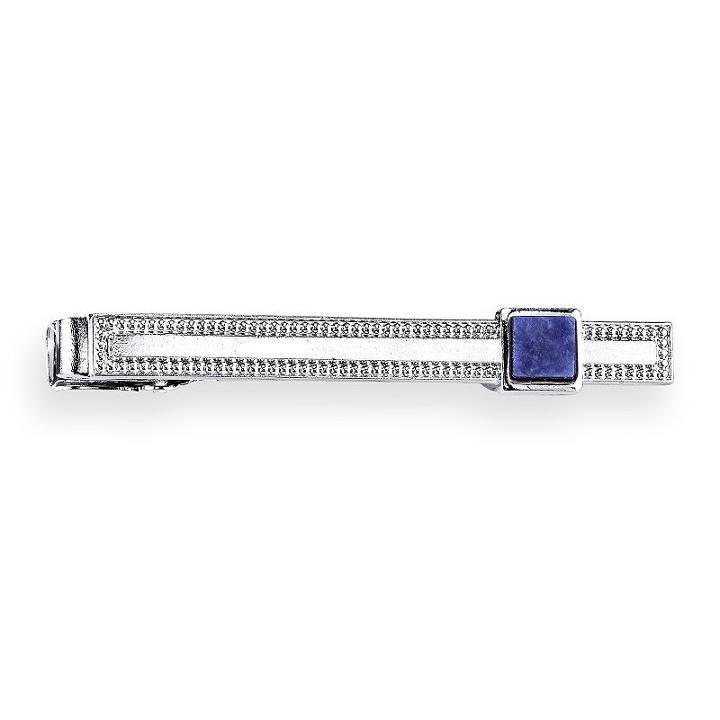 1928 Men's Tie Clip, Blue