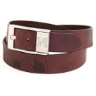 Men's Nebraska Cornhuskers Brandish Leather Belt, Size: 40, Brown