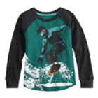 Boys 4-12 Sonoma Goods For Life&trade; Thermal Raglan Top, Size: 8, Dark Blue