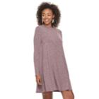 Juniors' So&reg; Keyhole Back Swing Dress, Teens, Size: Small, Dark Red