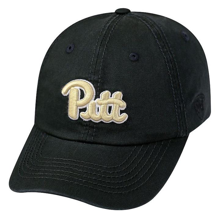 Youth Top Of The World Pitt Panthers Crew Adjustable Cap, Men's, Black