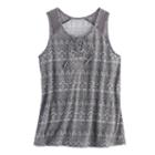 Girls 7-16 & Plus Size Mudd&reg; Lace-up Tank Top, Size: 12, Black