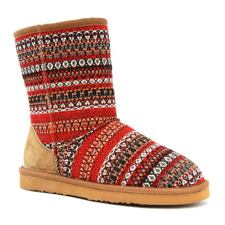 Lamo Juarez Women's Mid-calf Winter Boots, Size: 10, Red