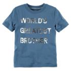 Boys 4-8 Carter's World's Greatest Brother Graphic Tee, Size: 8, Blue