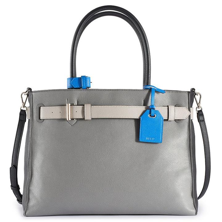 Reed Rk40 Large Belted Convertible Satchel, Women's, Dark Grey