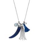 C.o. & Co. Long Tassel Charm Necklace, Women's, Size: 32, Blue