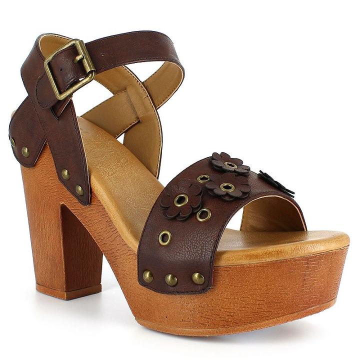 Dolce By Mojo Moxy Joni Women's Platform Sandals, Size: Medium (8.5), Dark Brown