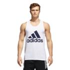 Men's Adidas Solid Heather Tee, Size: Large, White