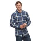 Big & Tall Sonoma Goods For Life&trade; Modern-fit Supersoft Flannel Button-down Shirt, Men's, Size: 3xb, Med Blue