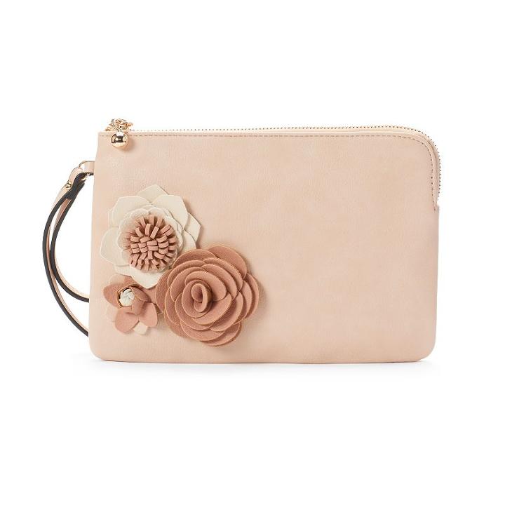 Lc Lauren Conrad Lili Floral Wristlet, Women's, Pink
