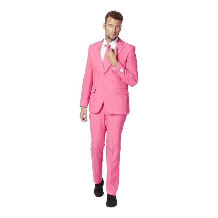 Men's Opposuits Slim-fit Pink Novelty Suit & Tie Set, Size: 34 - Regular