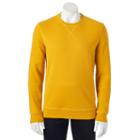 Men's Tek Gear&reg; Fleece Crew Sweatshirt, Size: Medium, Yellow