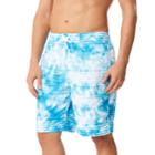 Men's Speedo Mistyblur Striped Board Shorts, Size: Large, Turquoise/blue (turq/aqua)