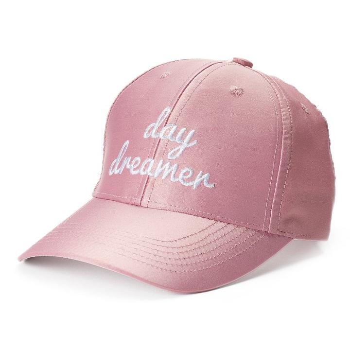 Madden Nyc Women's Day Dreamer Satin Baseball Cap, Pink