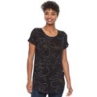 Women's Apt. 9&reg; Essential High-low Tunic, Size: Small, Black