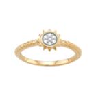 Sterling Silver Diamond Accent Sun Ring, Women's, Size: 7, White
