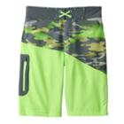 Boys 8-20 Free Country Camouflage Board Shorts, Boy's, Size: S(8), Brt Green