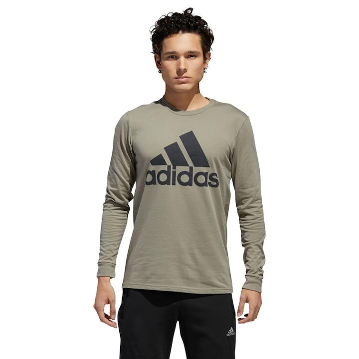 Men's Adidas Logo Tee, Size: Large, Med Beige