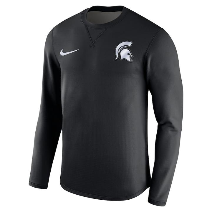 Men's Nike Michigan State Spartans Modern Crew Tee, Size: Medium, Black