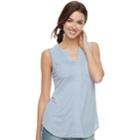 Women's Sonoma Goods For Life&trade; Utility Tank, Size: Small, Light Blue