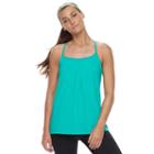 Women's Tek Gear&reg; Strappy Back Performance Tank, Size: Small, Med Green
