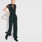 K/lab Lace Underlay Jumpsuit, Teens, Size: Xl, Black