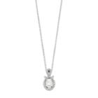 Forever Classic Sterling Silver 1 3/4 Carat T.w. Lab-created Moissanite Infinity Pendant, Women's, Size: 18, White