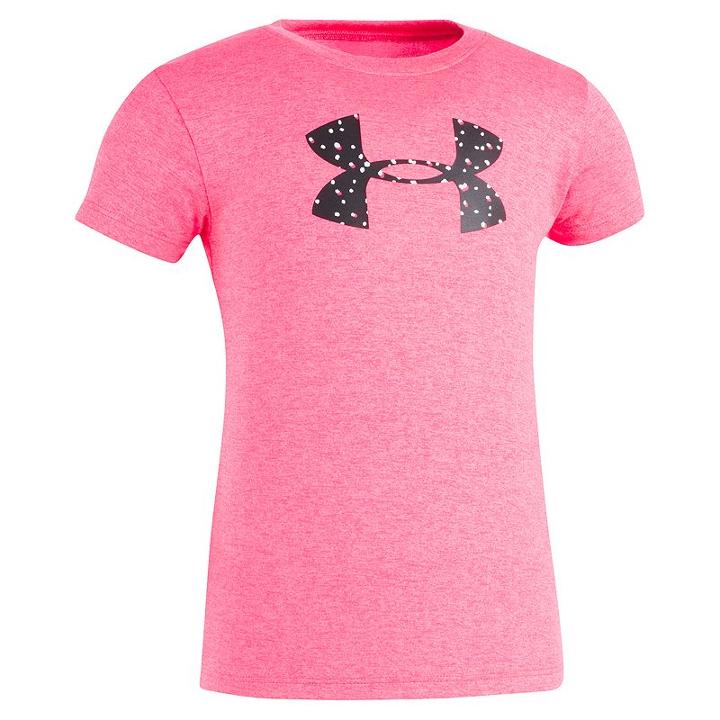 Girls 4-6x Under Armour Dot Logo Tee, Size: 5, Pink